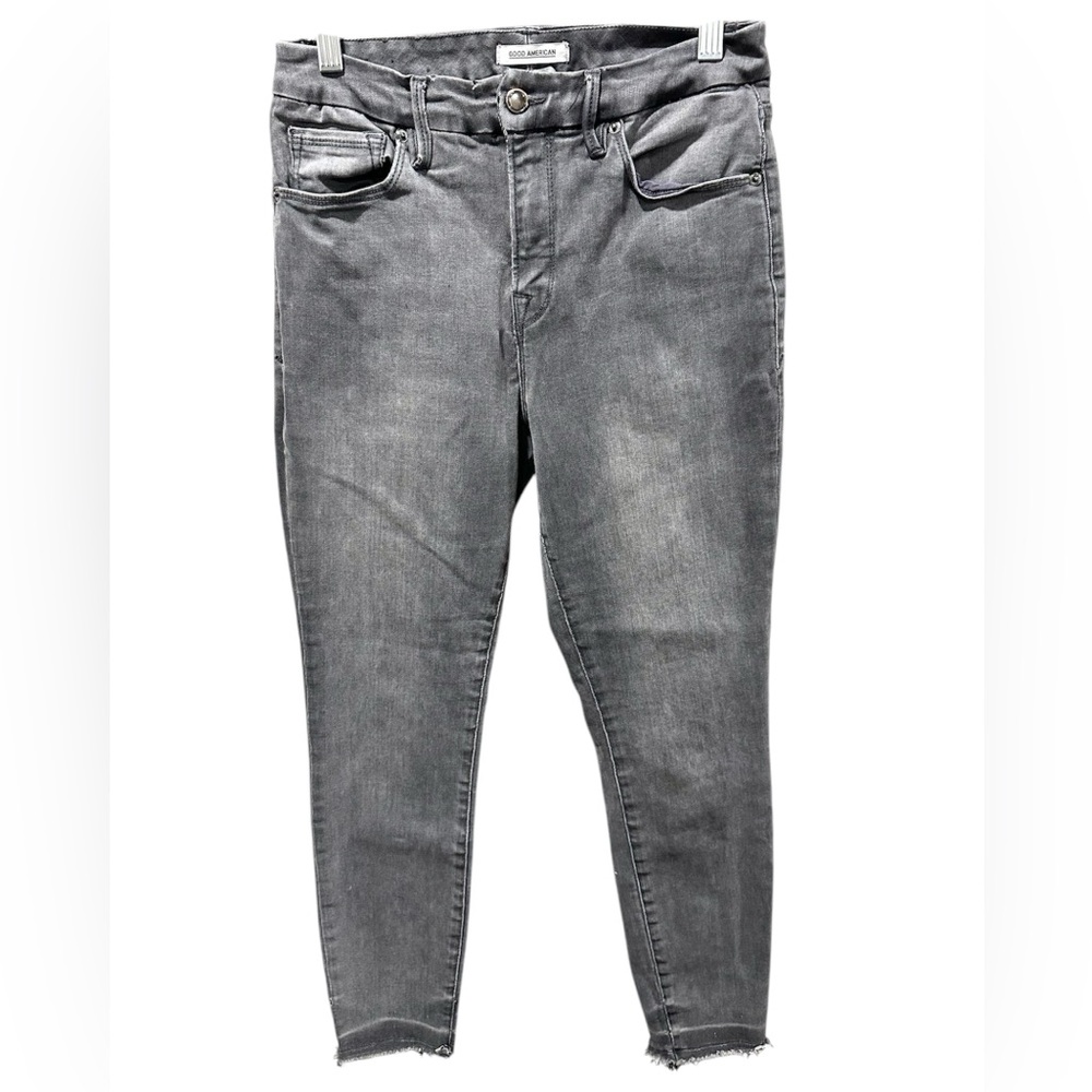 Good American Good Legs Crop Grey Size 8/29